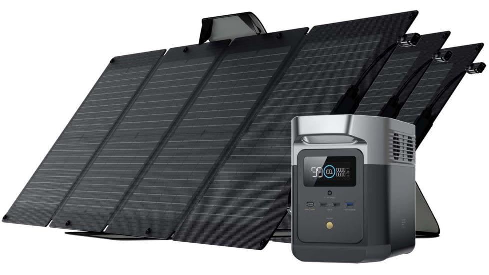 EcoFlow DELTA Mini w/ 3 Solar Panel, 110W, Black, DELTAminiUS113