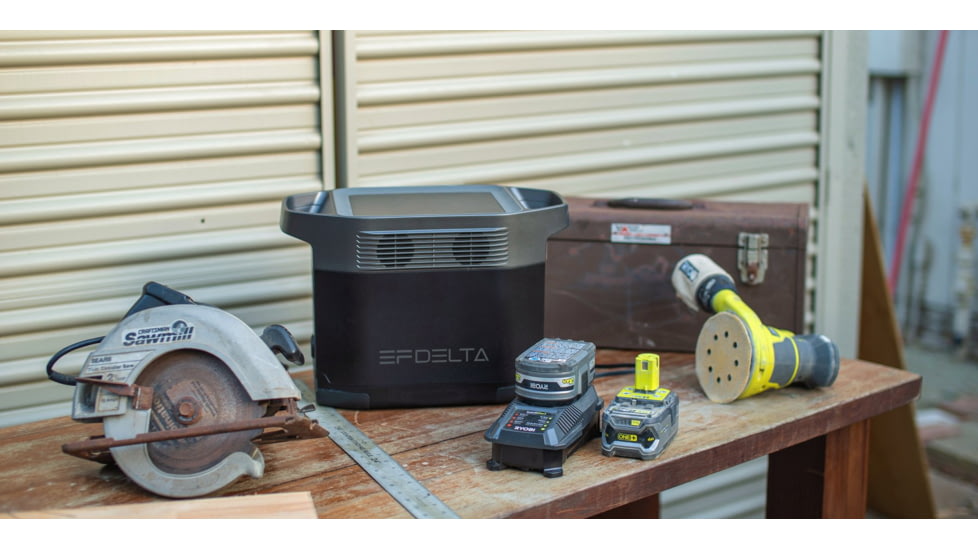 EcoFlow DELTA Portable Power Station, Gray &amp; Black, 50004055