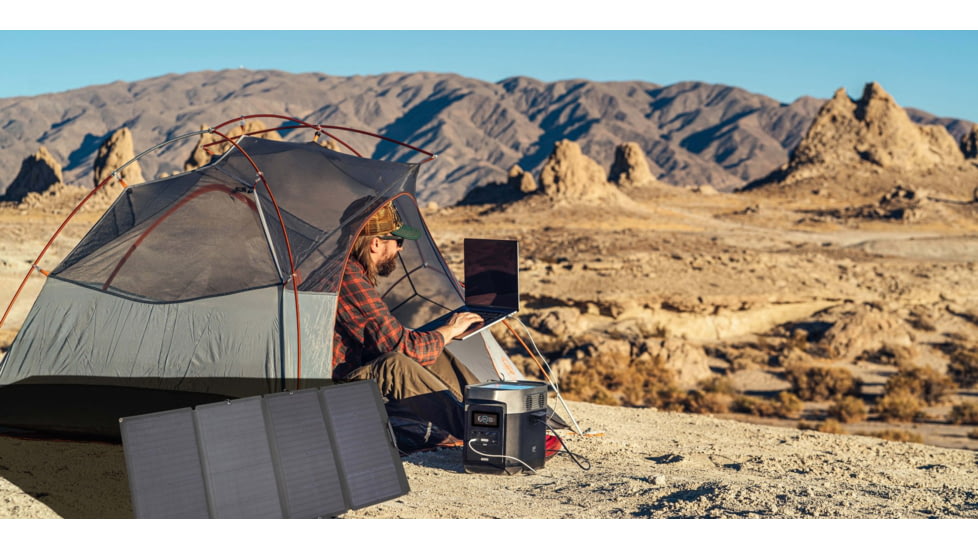 EcoFlow DELTA Portable Power Station, Gray &amp; Black, 50004055