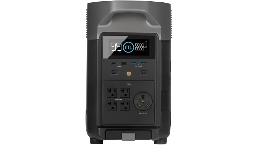 EcoFlow DELTA Pro Portable Power Station, Black, 50034001