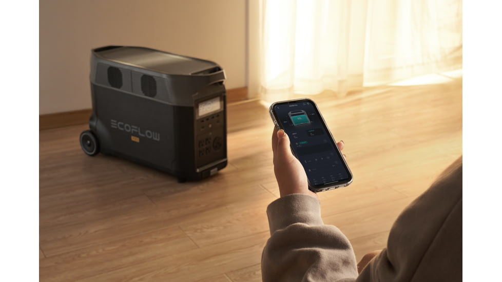 EcoFlow DELTA Pro Portable Power Station w/EV Adapter, Black, TMR500-MR500-CC-US