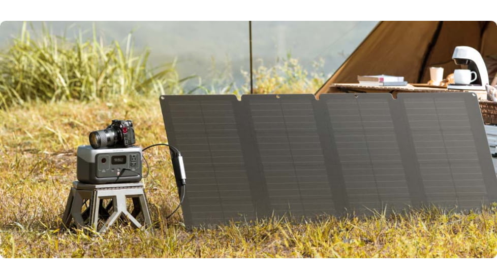 EcoFlow RIVER 2 w/ 1 Solar Panel, 110W, Black, RIVER2-110-1-US