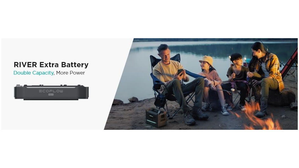 EcoFlow RIVER600 Extra Battery, Black, 50024116