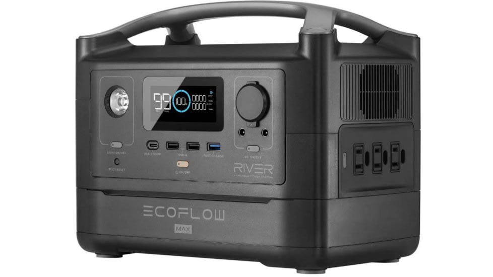 Ecoflow RIVER600 MAX Portable Power Station, Black, 50024071
