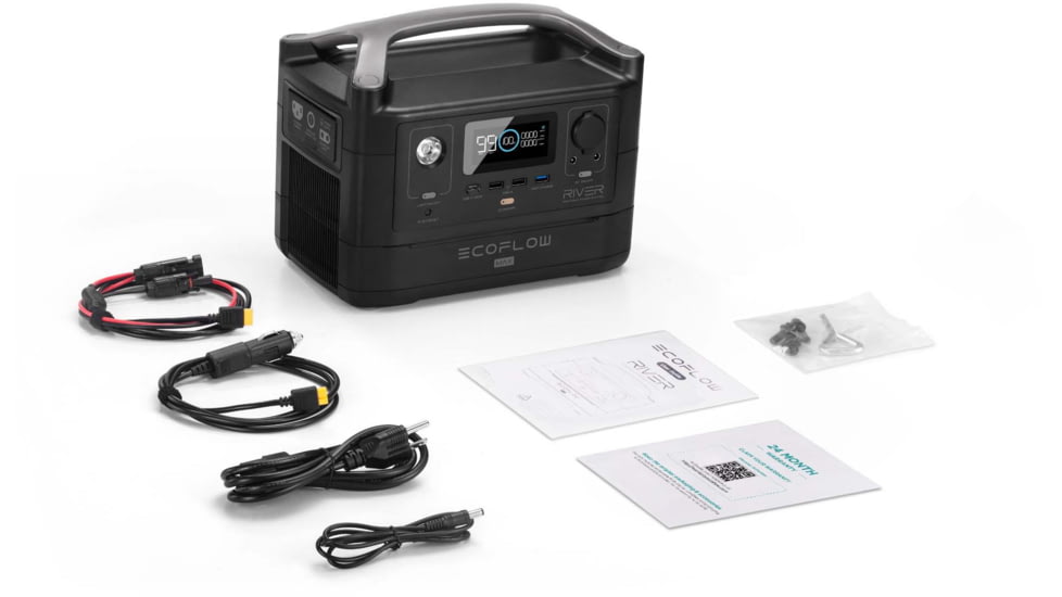 Ecoflow RIVER600 MAX Portable Power Station, Black, 50024071