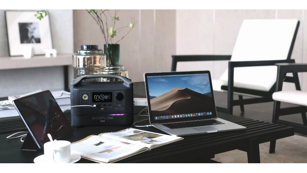 Ecoflow RIVER600 MAX Portable Power Station, Black, 50024071