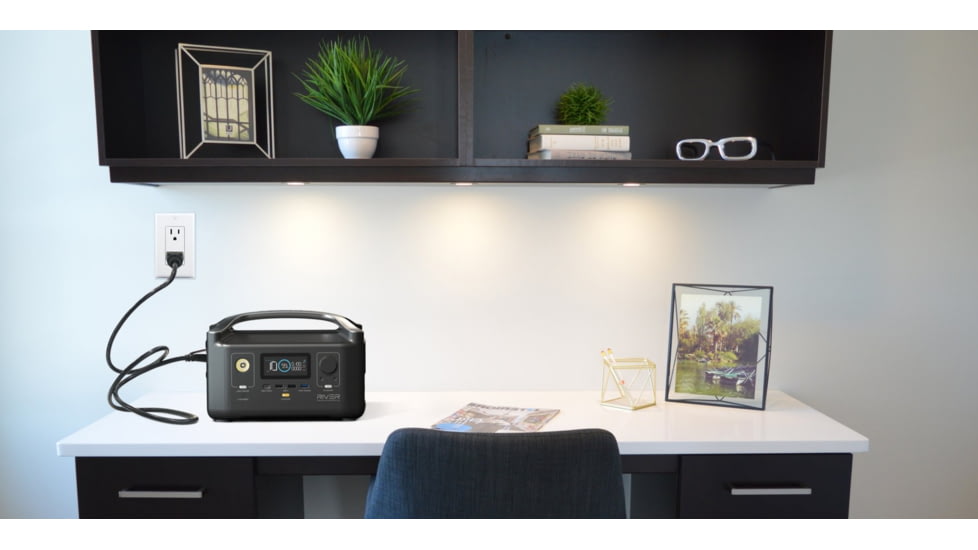 EcoFlow RIVER Portable Power Station, Cyber Black, 50024122