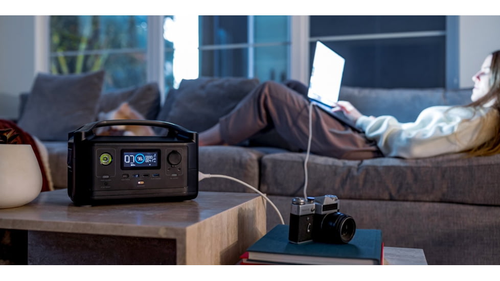 EcoFlow RIVER Portable Power Station, Cyber Black, 50024122