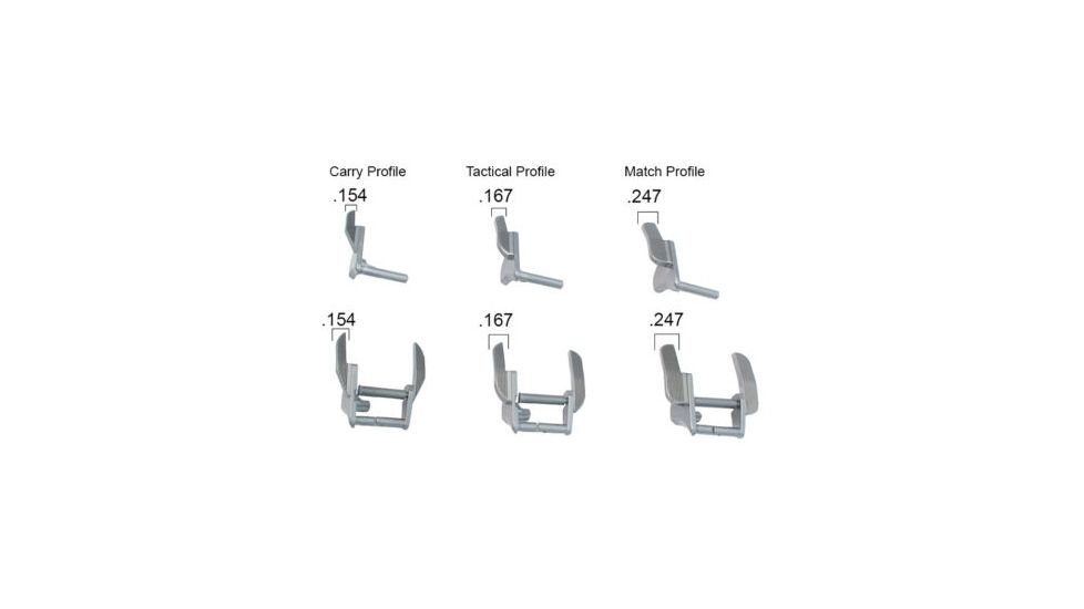 Ed Brown Products Machined Ambi Thumb Safety, 1911, Match Lever Profile, Blue, 892-MATCH