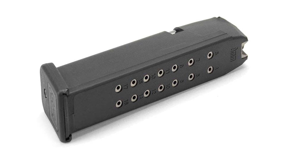 Ed Brown Products Pistol Magazine, Performance Glock 17/17L/18/19/19x/26/34/35, 9mm, 17 Rounds, Black, GL-MAG17-17RD