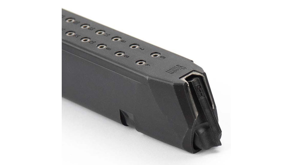 Ed Brown Products Pistol Magazine, Performance Glock 17/17L/18/19/19x/26/34/35, 9mm, 31 Rounds, Black, GL-MAG31-31RD