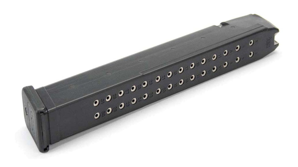 Ed Brown Products Pistol Magazine, Performance Glock 17/17L/18/19/19x/26/34/35, 9mm, 31 Rounds, Black, GL-MAG31-31RD