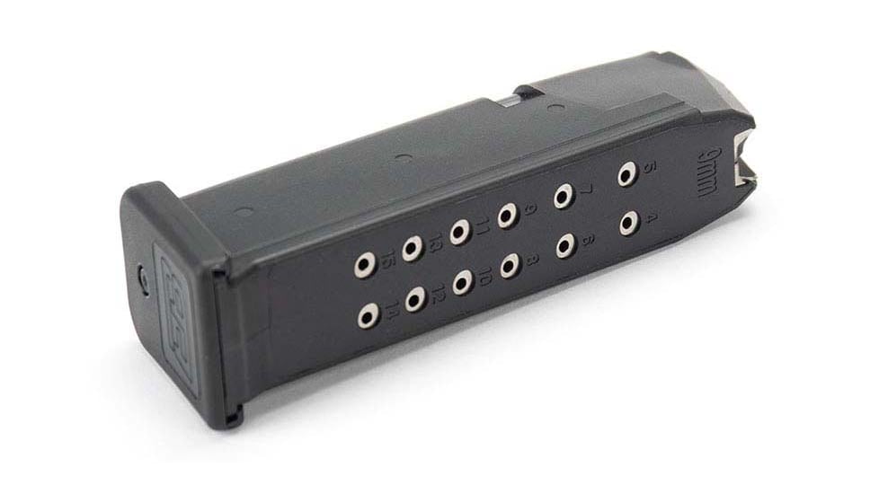 Ed Brown Products Pistol Magazine, Performance Glock 19/26, 9mm, 15 Rounds, Black, GL-MAG15-15RD