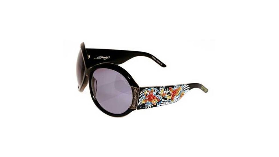 Ed Hardy Two Koi Fish Crystal Sunglasses EHS-002