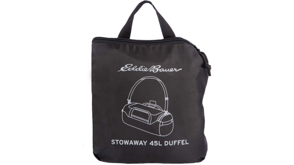Eddie Bauer Stowaway Packable 45L Duffel Bag, Onyx, EBB2004-031
