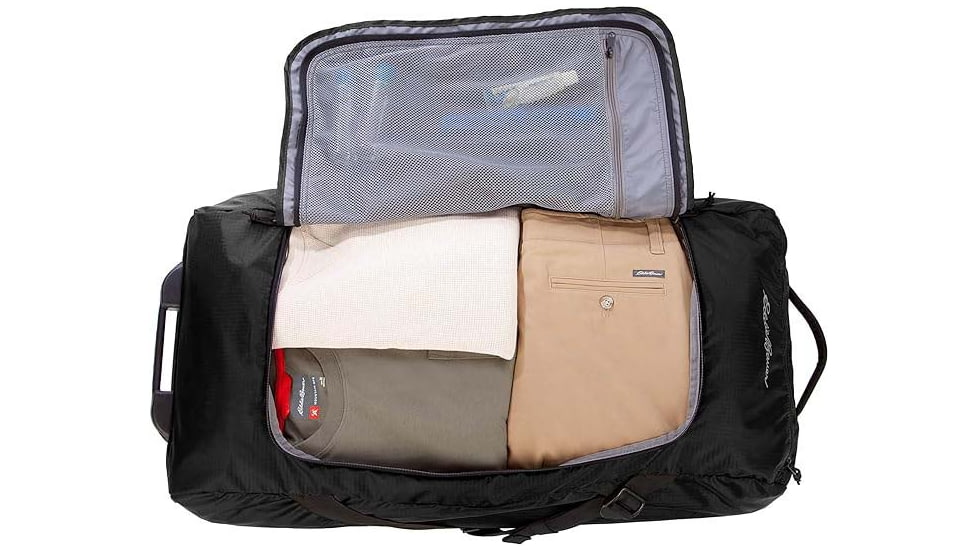 Eddie Bauer Traverse 32 78L Rolling Duffel Bag, Black, EBB4001-001