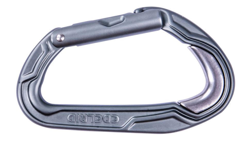 Edelrid Bulletproof Carabiner, Slate, Straight Gate, 738090006630