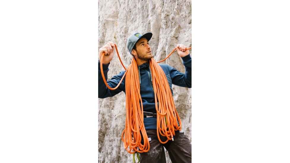 Edelrid Heron Eco Dry 9.8mm Rope, Fire, 60m, 713350602140