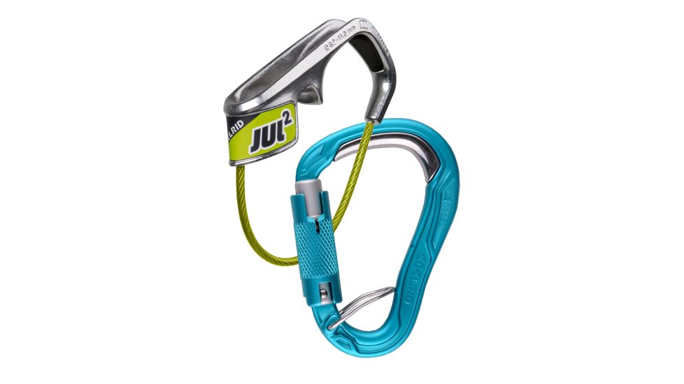 Edelrid Jul 2 + HMS Bulletproof Triple FG Belay Devices, Icemint, 737320003290