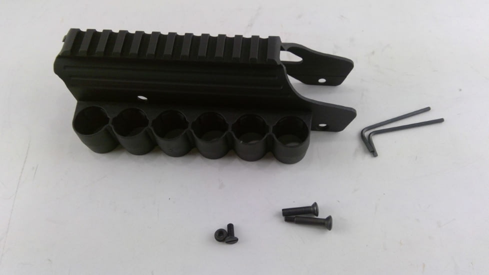 EDEMO Adaptive Tactical Saddle Mount Shell Carrier - Remington 870/1100/1187, 12Ga, Black, AT-06100-R, EDEMO2
