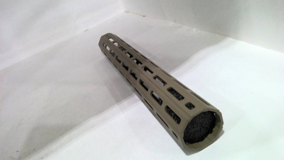 EDEMO Aero Precision AR15 15in Quantum M-LOK Handguard, FDE Cerakote, APRA400115C, EDEMO1