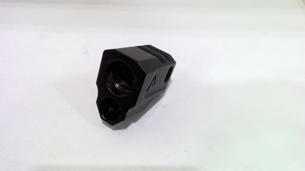 EDEMO Agency Arms 118 Dual Port Smith &amp; Wesson M&amp;P9 M2.0 Barrel Compensators, Black, 118-M2-BLK, EDEMO1