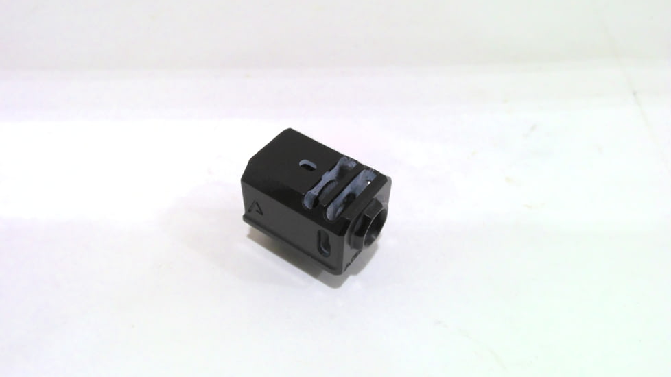 EDEMO Agency Arms 417 Compensator, Glock 17/19/34 Gen3, Black, 417-3-BLK, EDEMO1