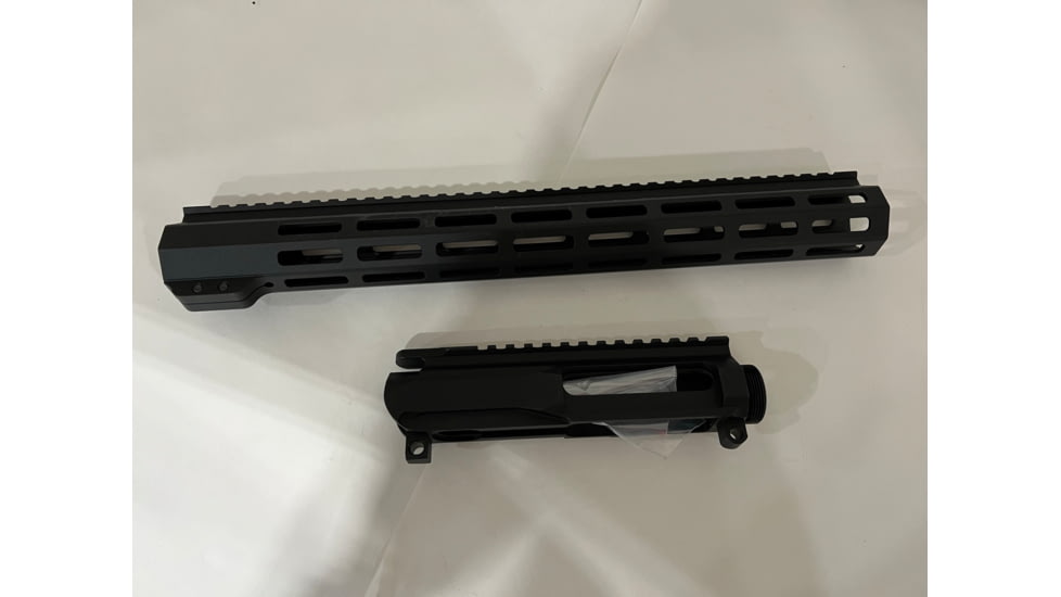 EDEMO Ammunition Storage Components AR-15 Billet Slick Side Upper Receiver, 15in Free Float MLOK Handguard Combo, Black, AR-15-BSSU-15-MLOK-HG-Combo, EDEMO1