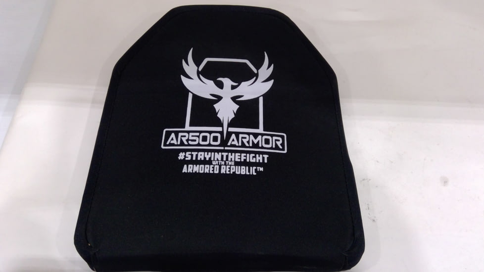 EDEMO AR500 Armor Level IV 10X12 Body Armor Plate, Monolithic Ceramic and Polyethylene, Black, 9801, EDEMO1