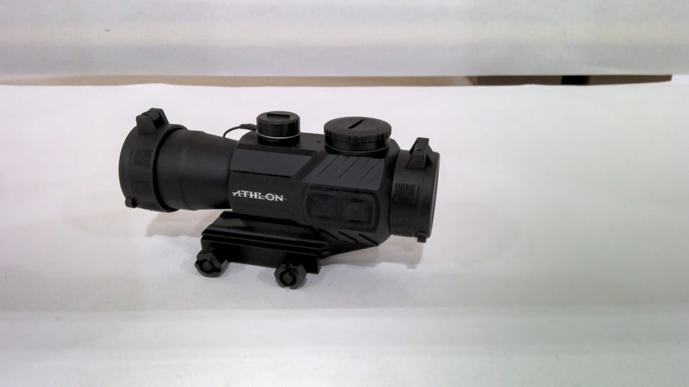 EDEMO Athlon Optics Midas TSP4 Prismatic Red Dot Sight, 3.9x30mm, Red/ Green TSP4 Prism Reticle, Black, 403025, EDEMO1