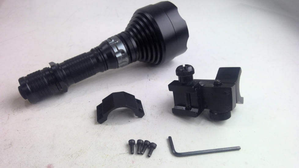 EDEMO ATN IR850-Supernova Long Range IR Illuminator with adjustable mount, Black, ACMUIR85SN, EDEMO1