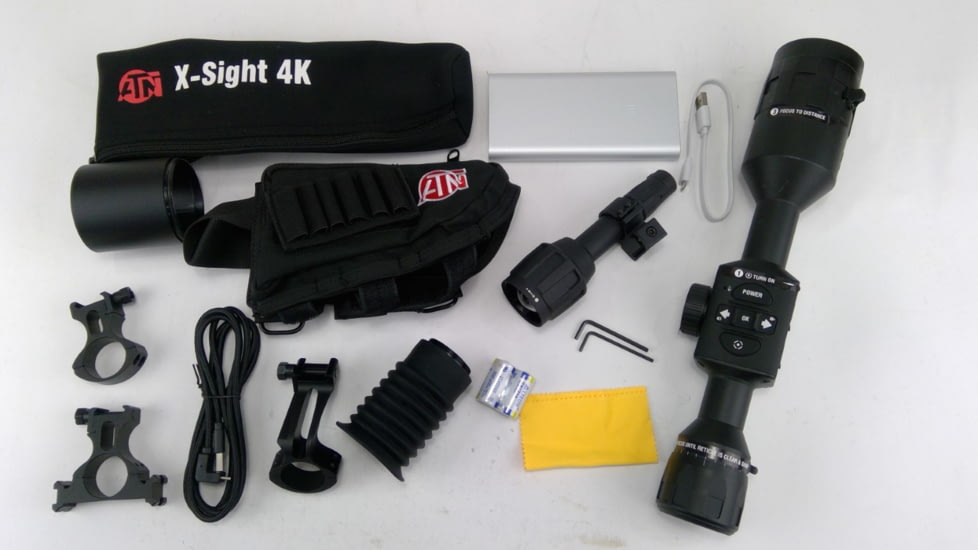 EDEMO ATN OPMOD X-Sight 4K Pro 3-14x Smart Ultra HD Day/Night Hunting Rifle Scope, Black, DGWSXS3144KPO, EDEMO2