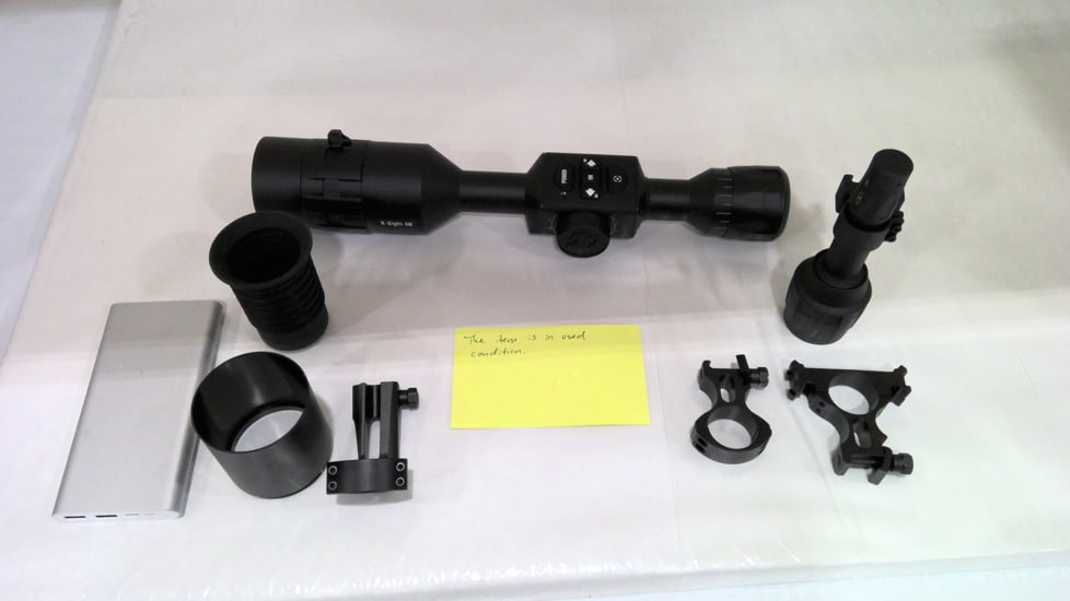 EDEMO ATN OPMOD X-Sight 4K Pro 5-20x Smart Ultra HD Day/Night Hunting Rifle Scope, Black, DGWSXS5204KPO, EDEMO3