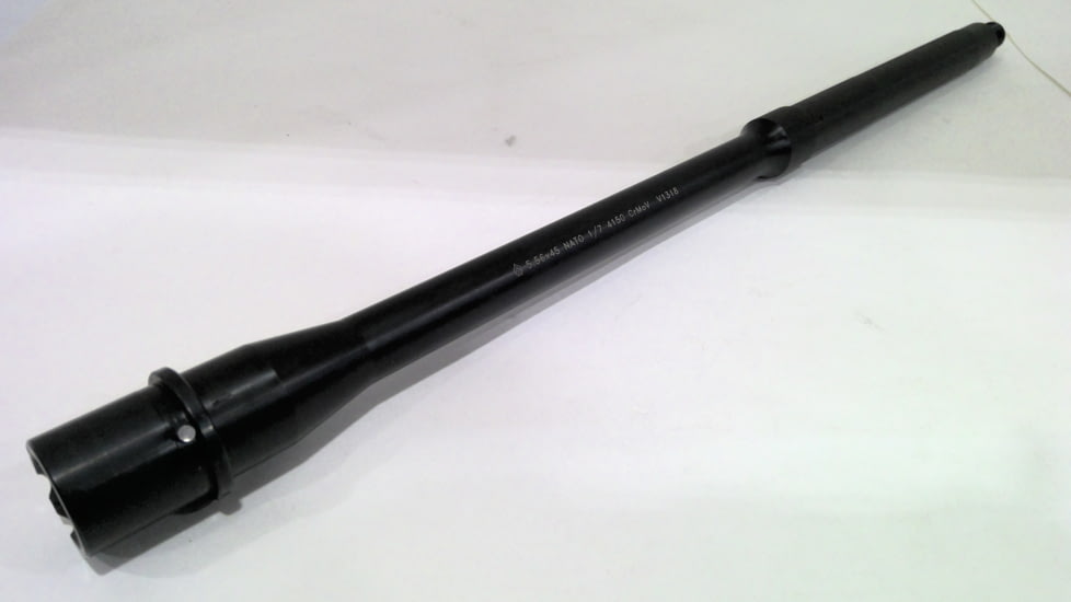 EDEMO Ballistic Advantage OPMOD Modern Series Barrel, 5.56, AR-15, 16 in, Mid Length, Government Profile, Black, BABL556015M-OPMOD, EDEMO1