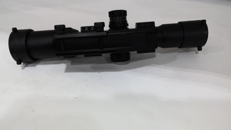 EDEMO Barska 1-4x28, 30mm tube, IR glass, mil dot reticle Rifle Scope Black AC11872, EDEMO1