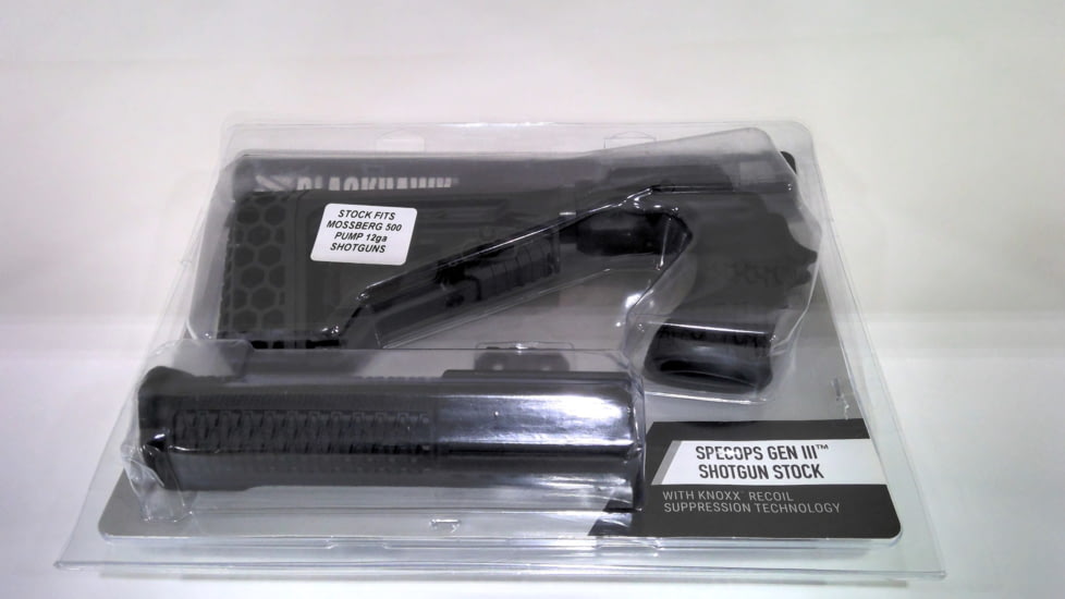 EDEMO BlackHawk Knoxx Specops Gen 3 Shotgun Stock, Mossberg 500, K35001-C, EDEMO2