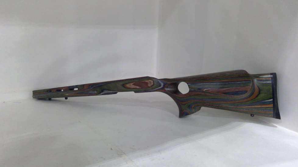 EDEMO Boyds Hardwood Gunstocks Featherweight Thumbhole Ruger American Ranch Short Action Factory Barrel Channel Forest Camo Laminate Finished, 3ZC244D06110, EDEMO1