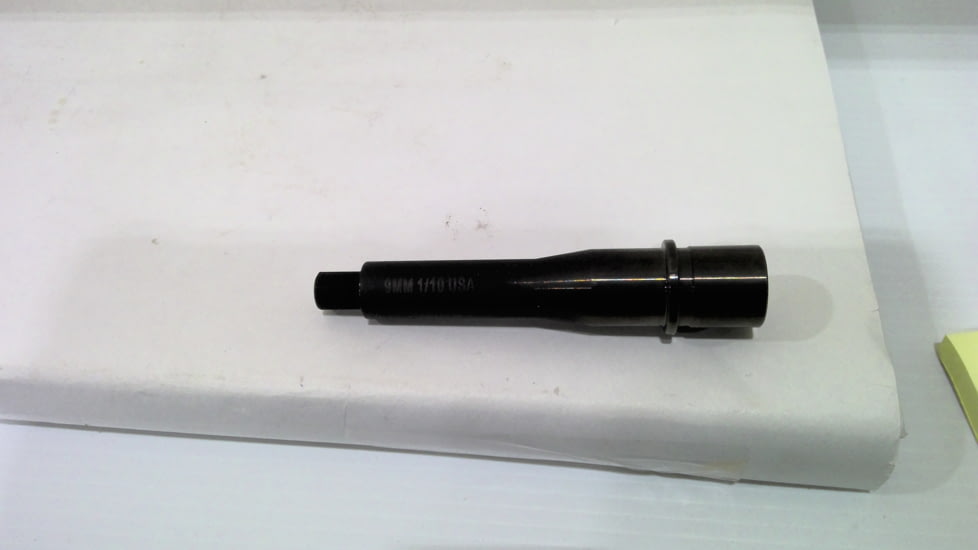 EDEMO Brigade Manufacturing AR Barrel, 9mm, 5.5 in, 1/2x36, 1-10 Twist, Nitride Black, B0905550, EDEMO1