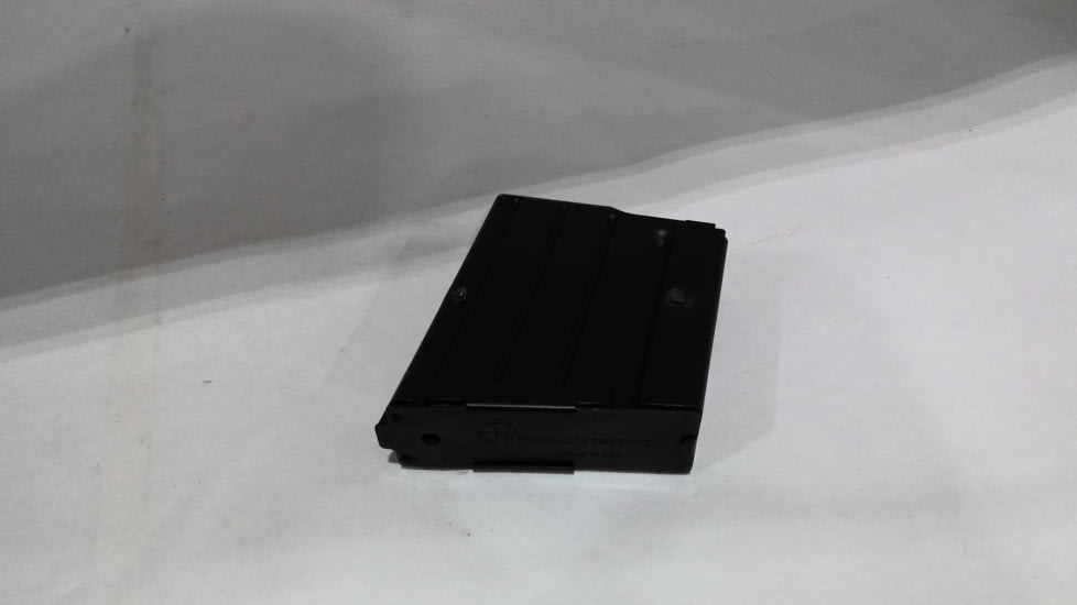 EDEMO Duramag Stainless Steel Magazine, CS Spring CPD Plate, 7.62x51mm/.308/6.5 Creedmoor, 5RD, Proprietary, Black/Black, 5X08041185CPD-5RD, EDEMO1