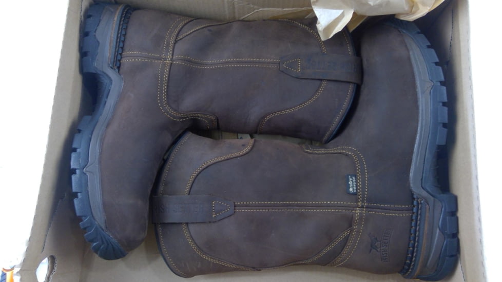 EDEMO DEMO, Irish Setter Two Harbors 83906 Boot, 11 Inch Pull, On, Steel Toe, Waterproof, EH Sole, Brown, 9.5 Medium 83906D 095, EDEMO1