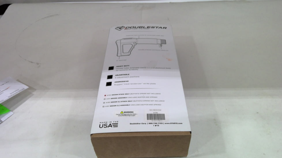 EDEMO DoubleStar ACE M4 SOCOM Stock with Buffer Tube Gen 4 Standard, Black, A150, EDEMO1