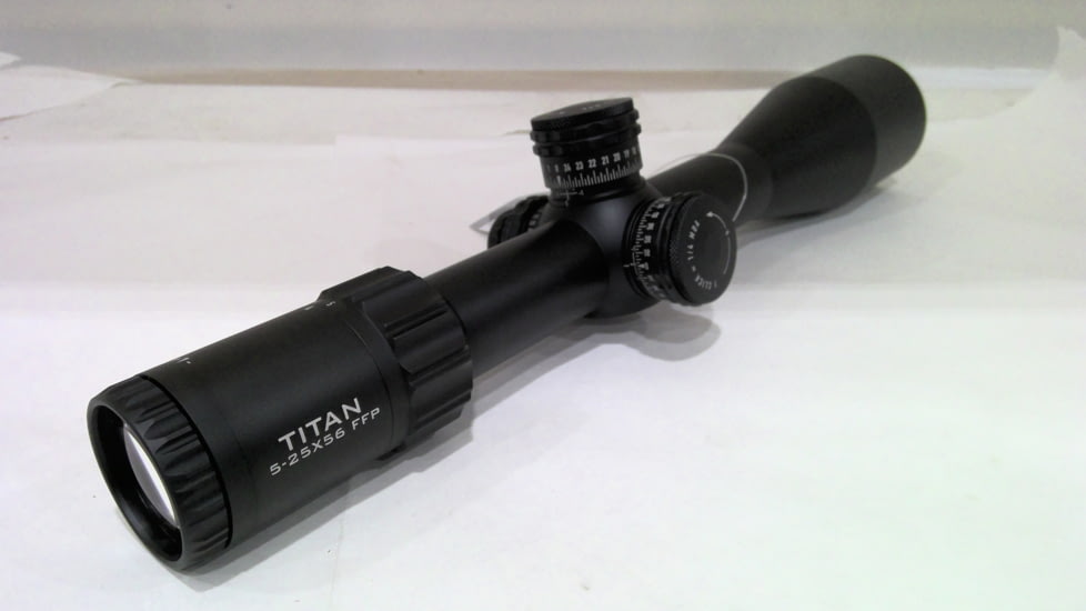 EDEMO Element Optics Titan Rifle Scope, 5-25x56mm, 34mm Tube, First Focal Plane, EHR - 2D Reticle MOA, Matte Finish, Black, 50023, EDEMO1