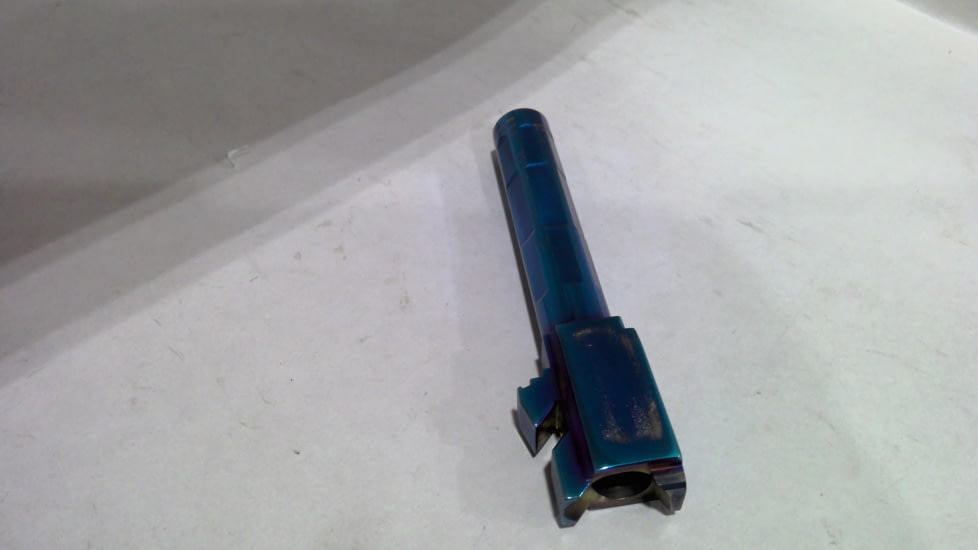 EDEMO Firing Squad Firearms Glock 19, 19X, 45 Non-threaded Polished Barrel, Blue, Glock 19/19x/45, 401, EDEMO1
