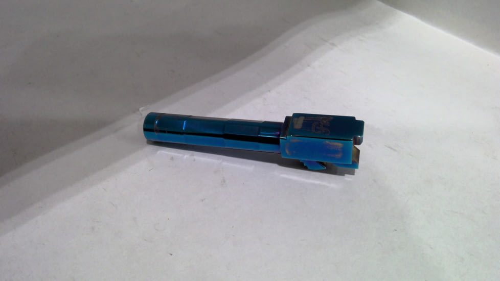 EDEMO Firing Squad Firearms Glock 19, 19X, 45 Non-threaded Polished Barrel, Blue, Glock 19/19x/45, 401, EDEMO1