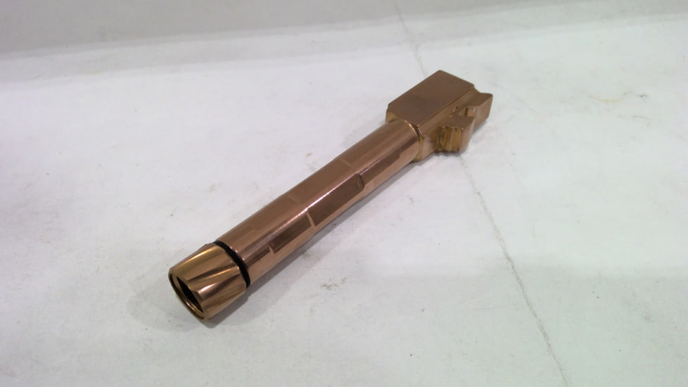 EDEMO Firing Squad Firearms Glock 19, 19X, 45 Threaded Polished Barrel, Copper, Glock 19/19x/45, 402, EDEMO1