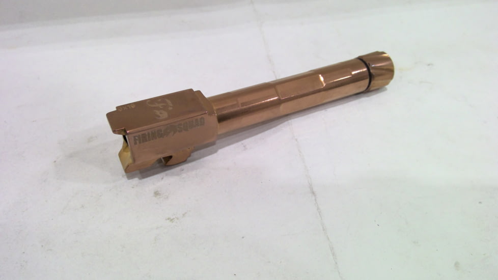 EDEMO Firing Squad Firearms Glock 19, 19X, 45 Threaded Polished Barrel, Copper, Glock 19/19x/45, 402, EDEMO1