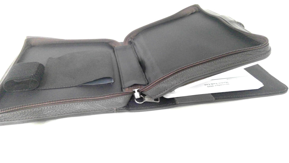 EDEMO Galco Hidden Agenda Concealed Leather Gun Case w/ Day Planner - Ambidextrous, Brown, Fits Multiple Firearms HAGBRN, EDEMO1