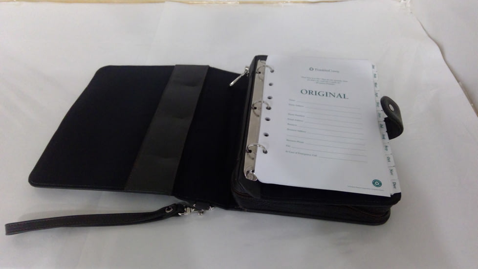 EDEMO Galco Hidden Agenda Concealed Leather Gun Case w/ Day Planner - Ambidextrous, Brown, Fits Multiple Firearms HAGBRN, EDEMO1