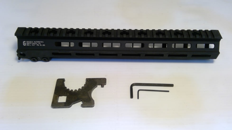 EDEMO Geissele Super Modular Handguard Rail, M-LOK, MK8, 13.5in, Black, 05-285B, EDEMO1
