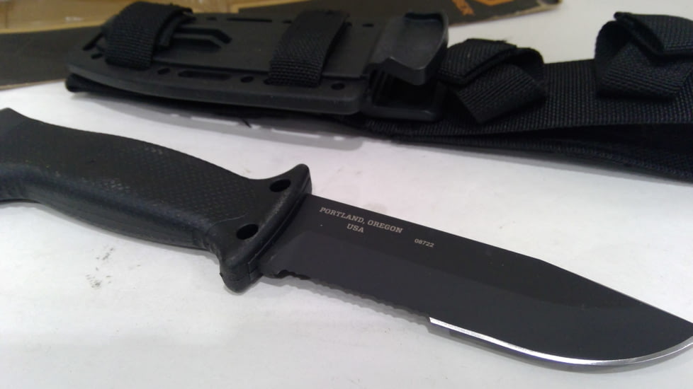 EDEMO Gerber LMF II Infantry-Black Handle Fixed Blade Knife - Clam Pack 22-41629, EDEMO1